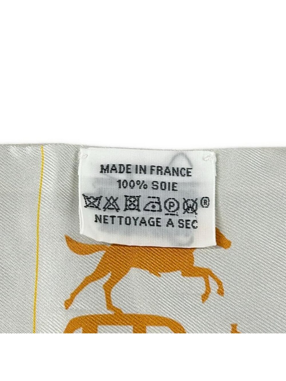 Hermes Scarf Twill White Multi Ribbon Parade - Picture 3 of 7